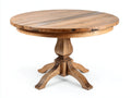 Tavolo da giardino - legno - 105x105x75 cm - marrone chiaro - rustico