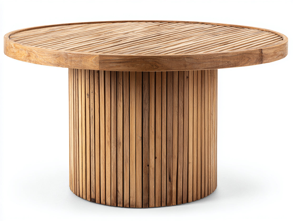 Tavolo da giardino - legno - 125x125x76 cm - miele naturale - moderno
