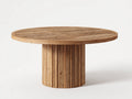 Tavolo da giardino - legno - 115x115x75 cm - naturale - moderno