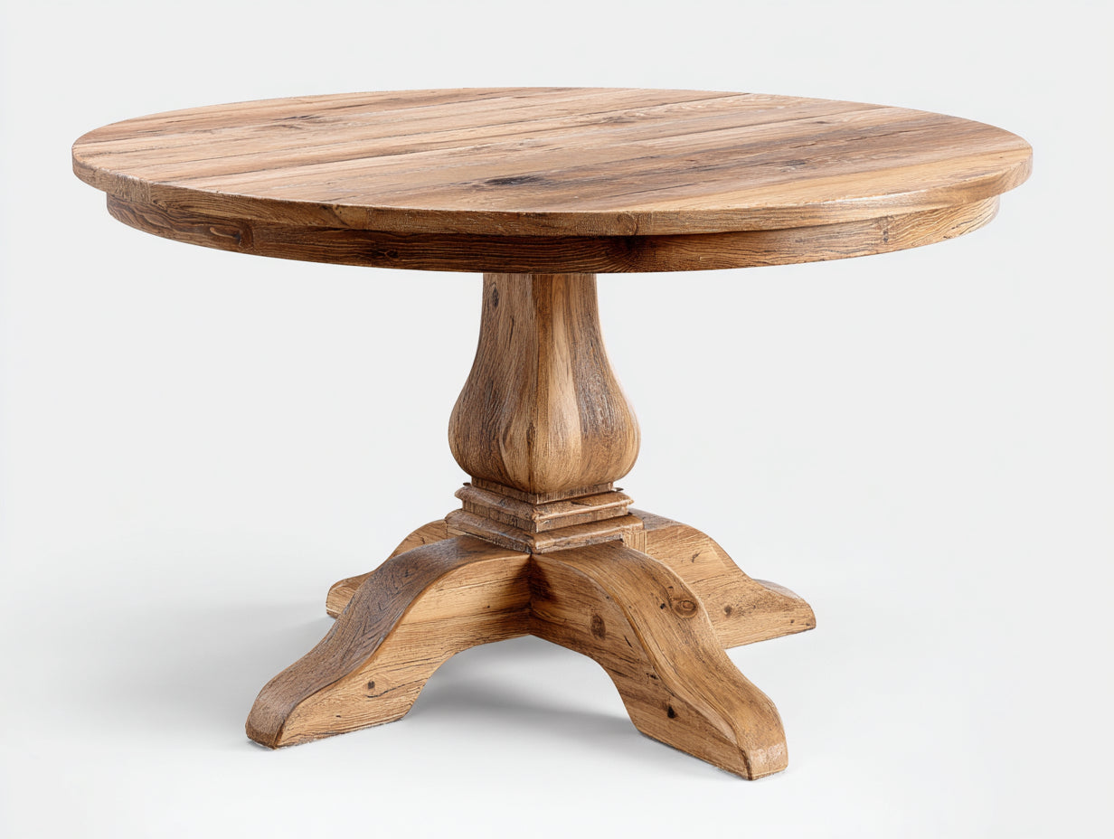 Tavolo da giardino - legno - 110x110x76 cm - rovere rustico - classico