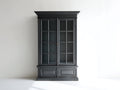 Vetrina - legno-vetro - 118x44x205 cm - grigio antracite - classico