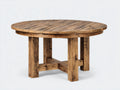 Tavolo da giardino - legno - 125x125x74 cm - marrone naturale - rustico